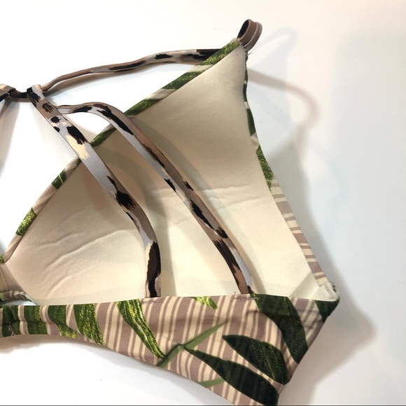 Vince Camuto Palm leaf Molded Bikini Swim Top - Picture 5 of 5